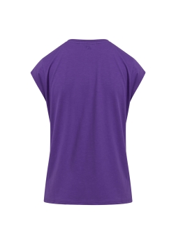 CC HEART, basic v-neck t-shirt, warm purple